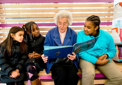 St Nick's Alliance's book /mobile  library bus for the community