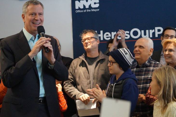 de Blasio Bushwick Inlet Park