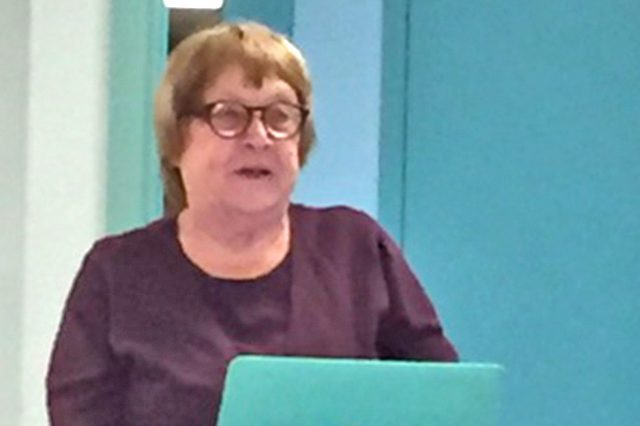Jan Peterson at CB1’s January meeting