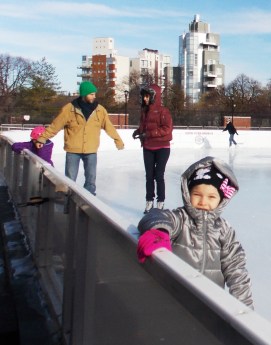 McCarren Rink Dec 2014 Girl in silver